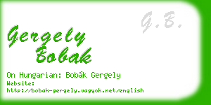 gergely bobak business card